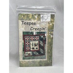 Teepee Creepin Bears Suzy Komara Quilt Pattern Sewing Crafts 2001